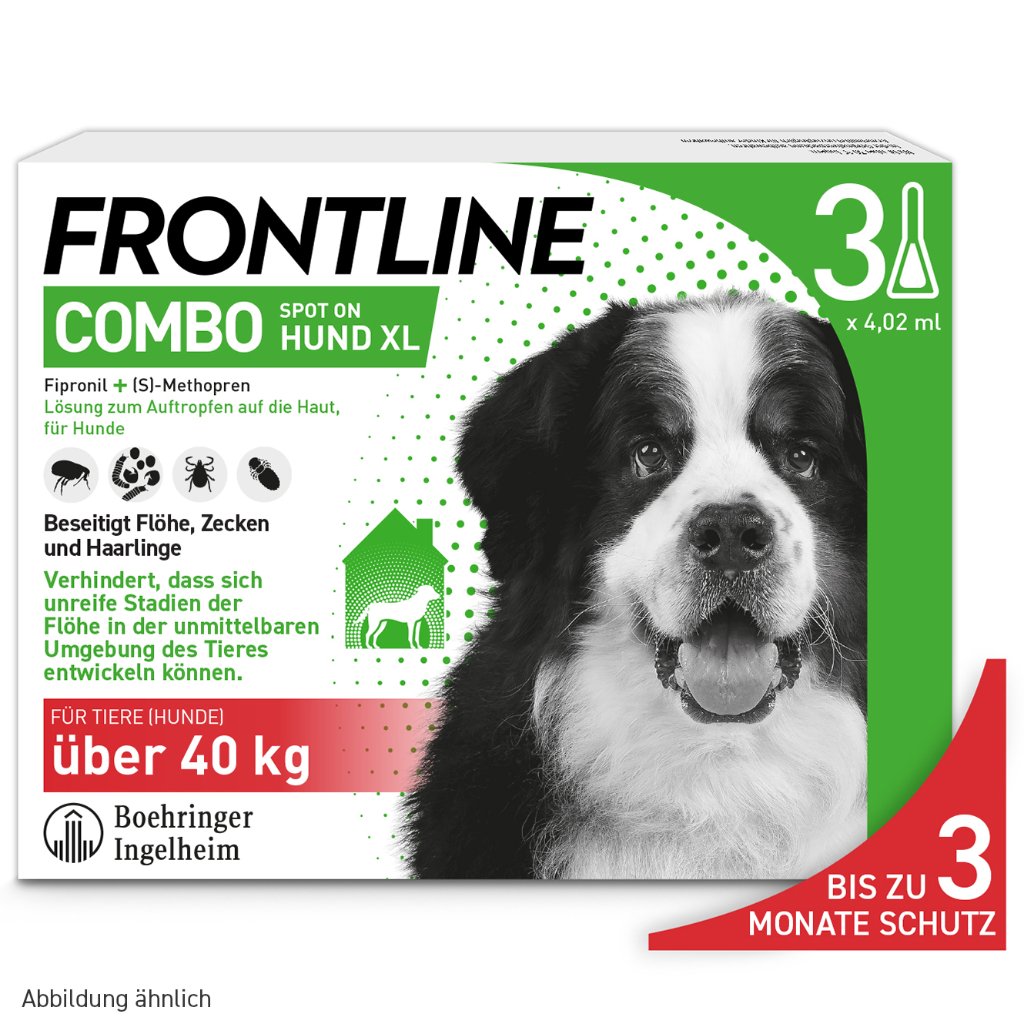 Frontline Combo Floh- und Zeckenschutz f. Hunde XL 3 Pip.