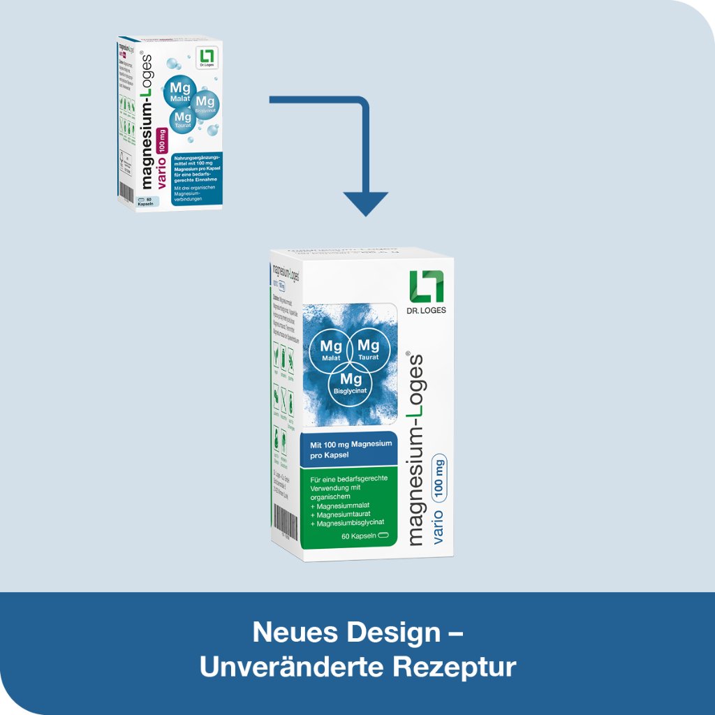 MAGNESIUM-LOGES vario 100 mg Kapseln