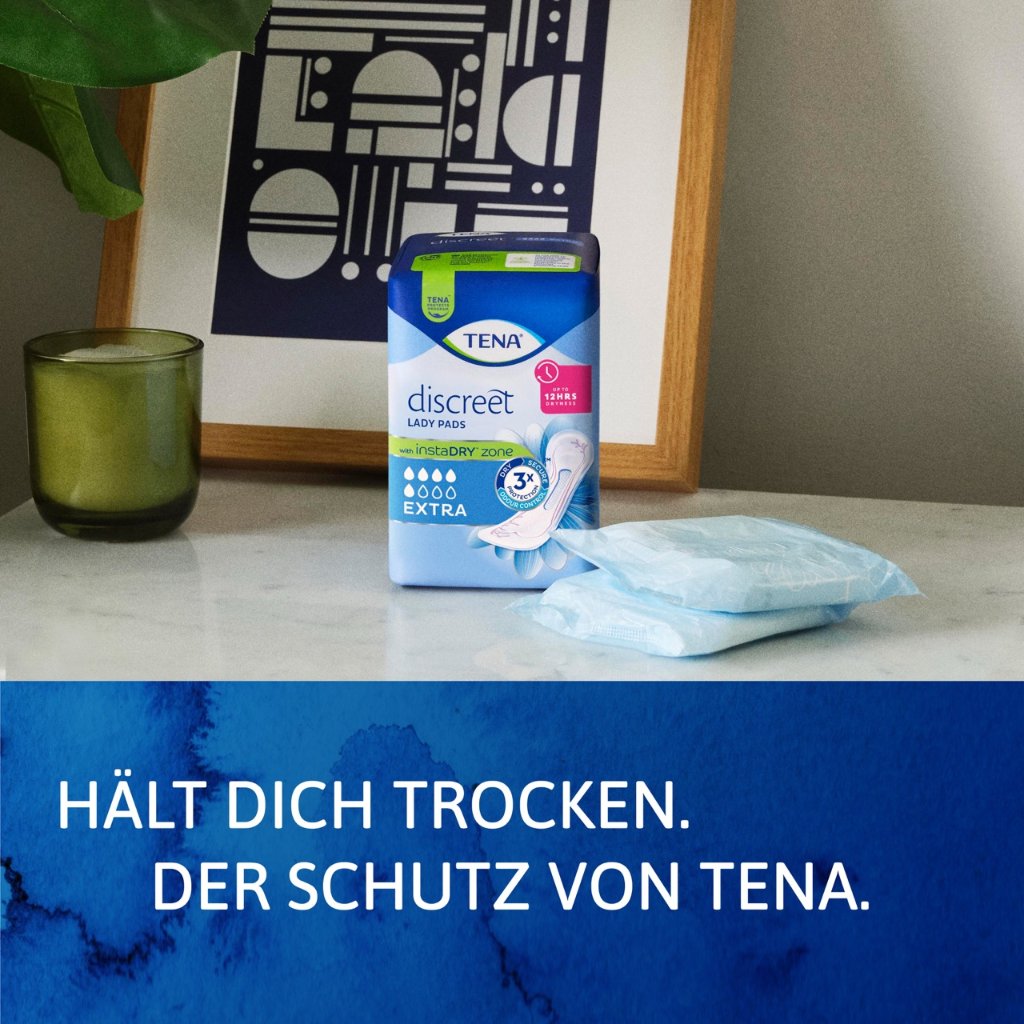 TENA LADY Discreet Inkontinenz Einlagen extra
