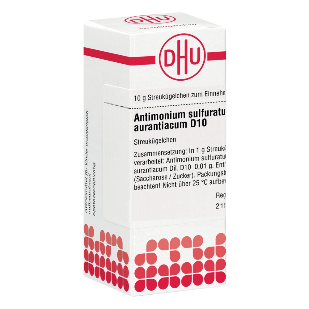 ANTIMONIUM SULFURATUM aurantiacum D 10 Globuli
