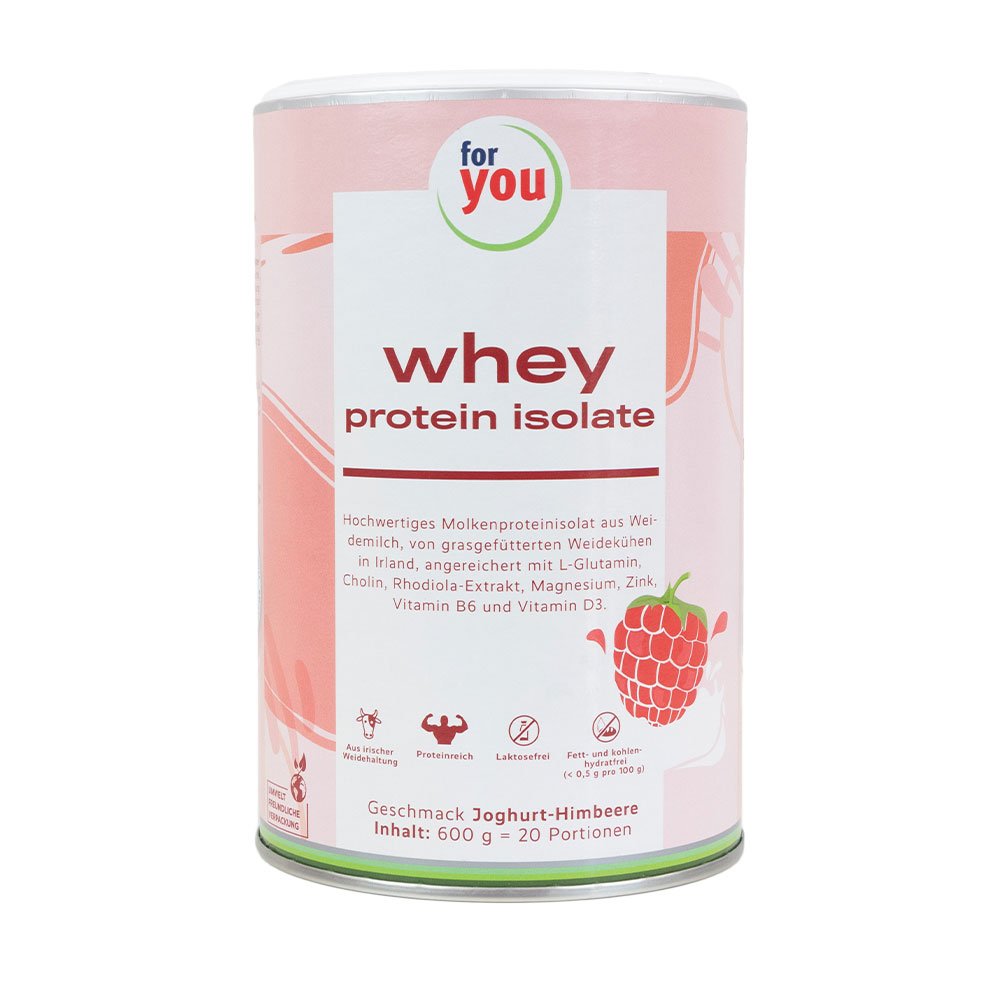 FOR YOU whey protein isolate Joghurt-Himbeere Plv.