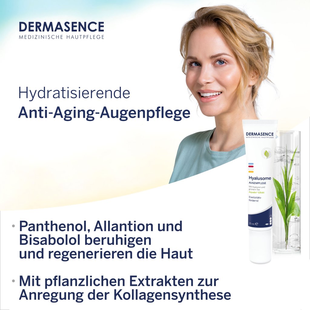 DERMASENCE Hyalusome Augenpflege, 15 ml