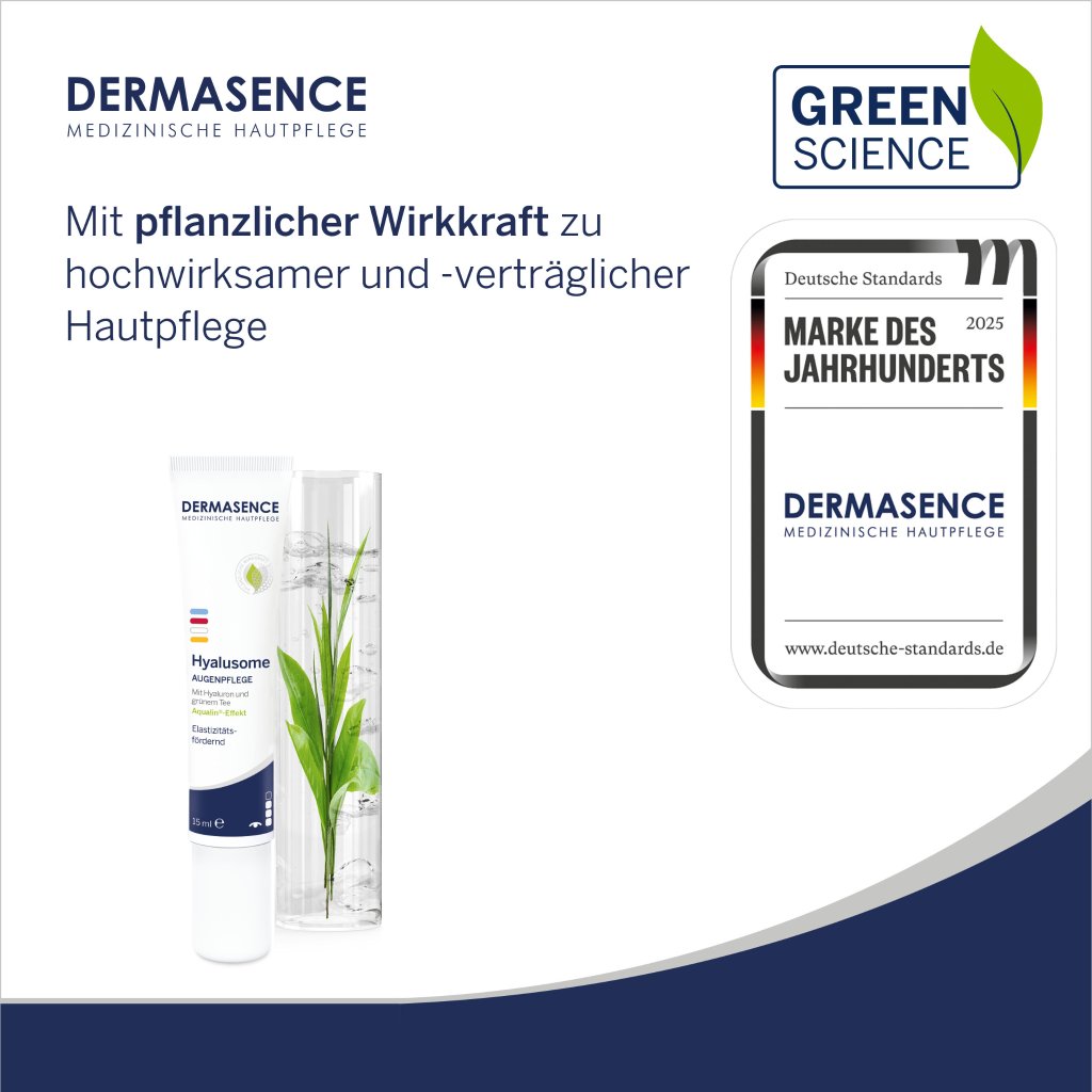 DERMASENCE Hyalusome Augenpflege, 15 ml
