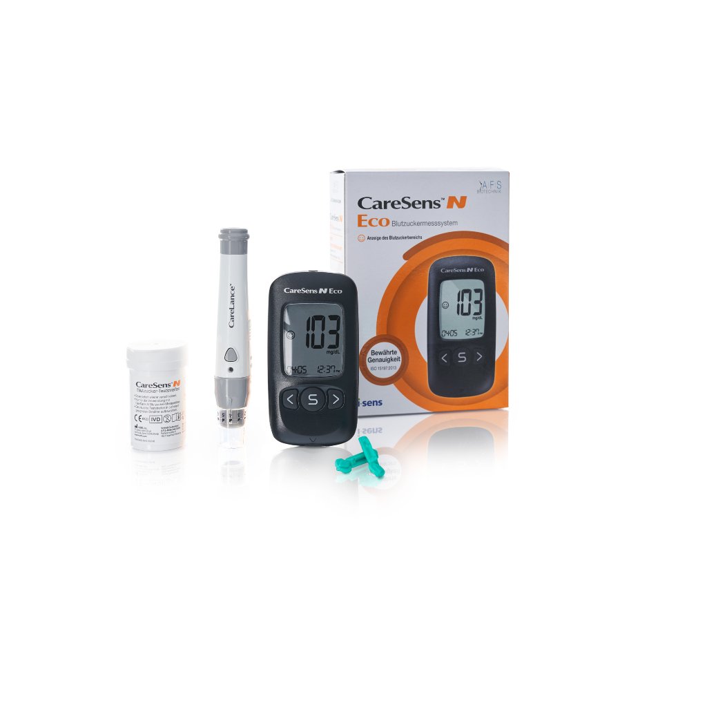 CARESENS N Eco Blutzuckermessgerät Set