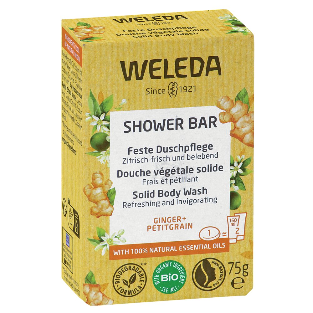 WELEDA feste Duschpflege Ginger+Petitgrain