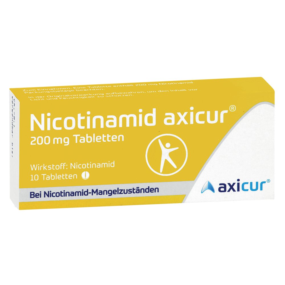 NICOTINAMID axicur 200 mg Tabletten