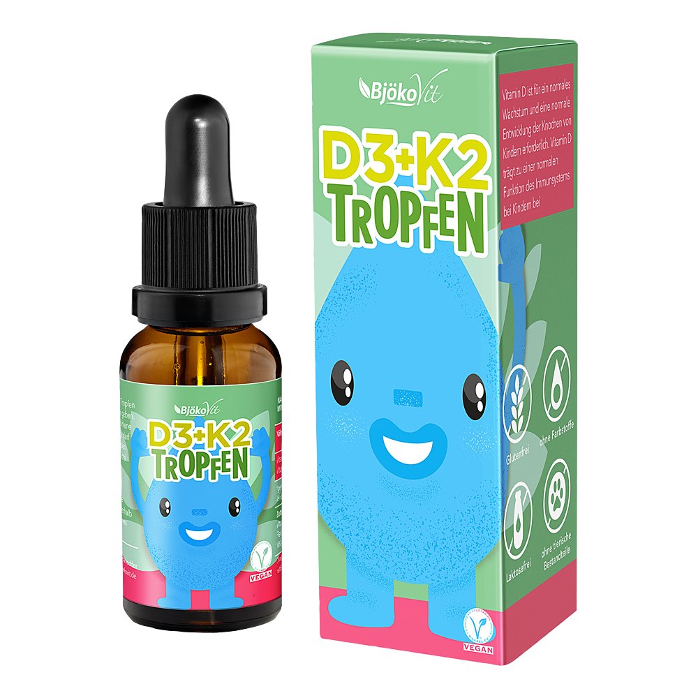 VITAMIN D3+K2 Kinder Tropfen