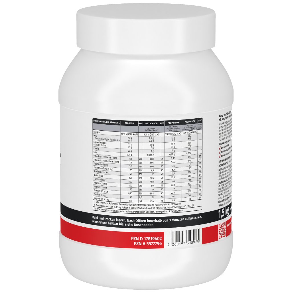 WEIGHT GAINER Megamax Waldfrucht Pulver