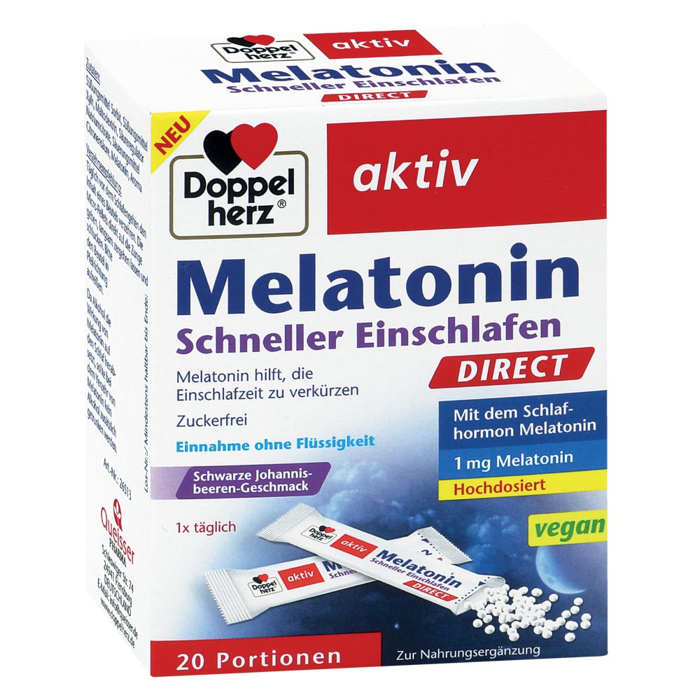 DOPPELHERZ Melatonin DIRECT Schneller Einschlafen