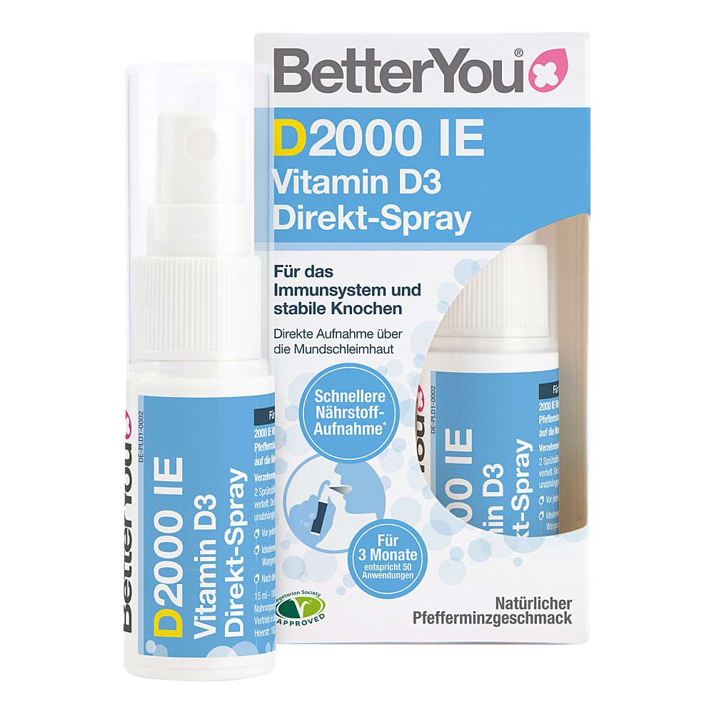 BETTERYOU 2000 I.E. Vitamin D3 Direkt-Spray