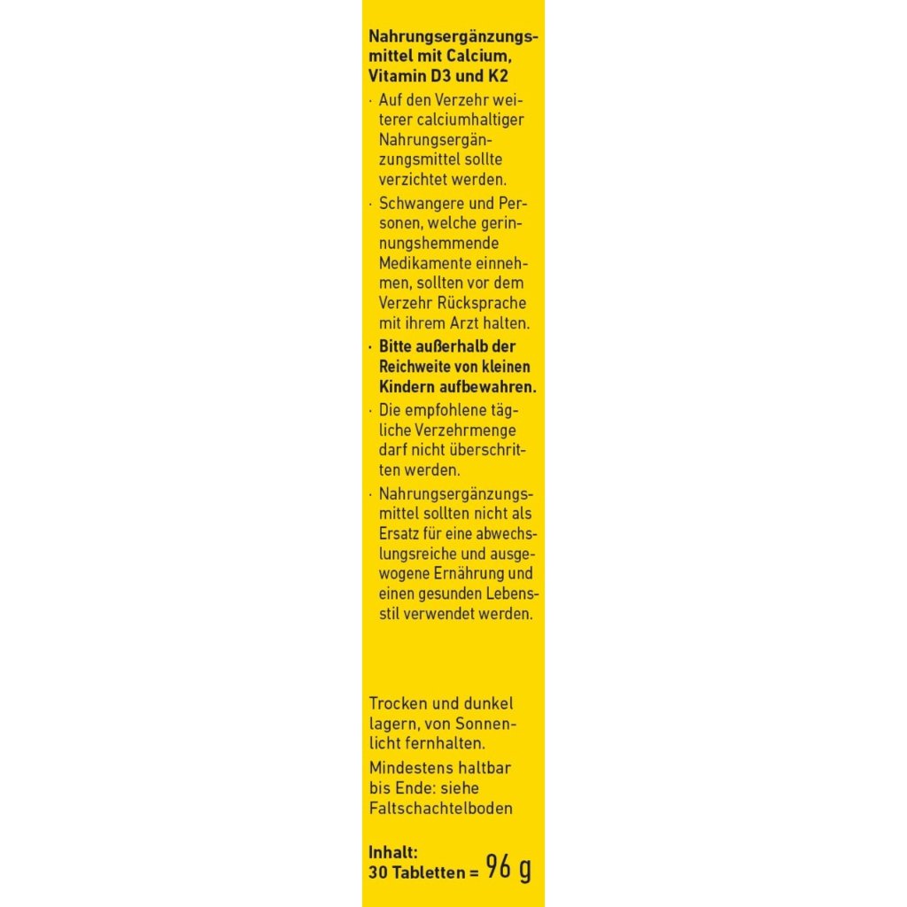 WEPA Calcium + D3 + K2 Tabletten, 30er Packung