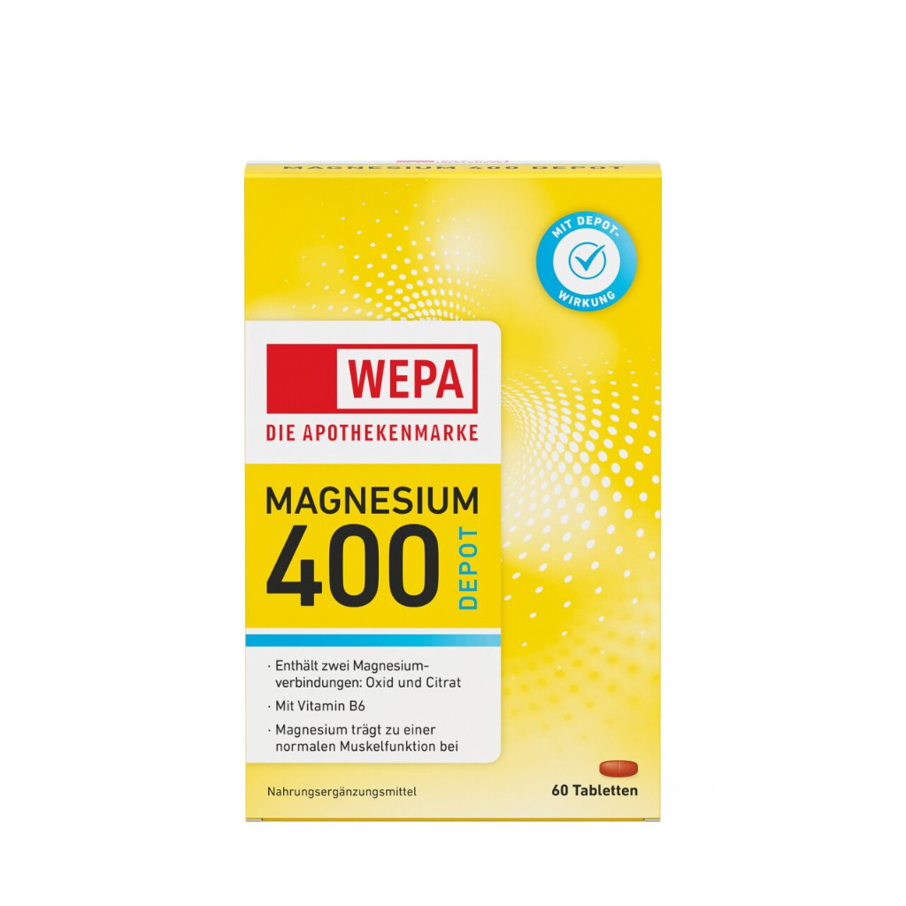 WEPA Magnesium 400 + B6, 60er Packung