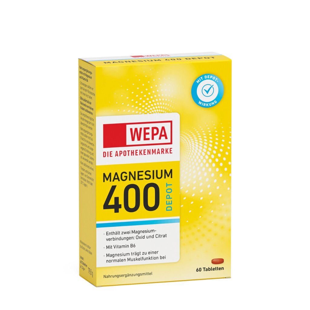 WEPA Magnesium 400 + B6, 60er Packung