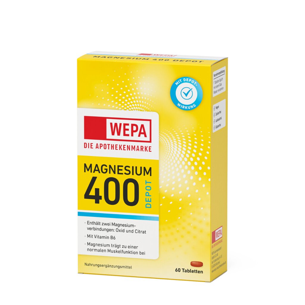 WEPA Magnesium 400 + B6, 60er Packung