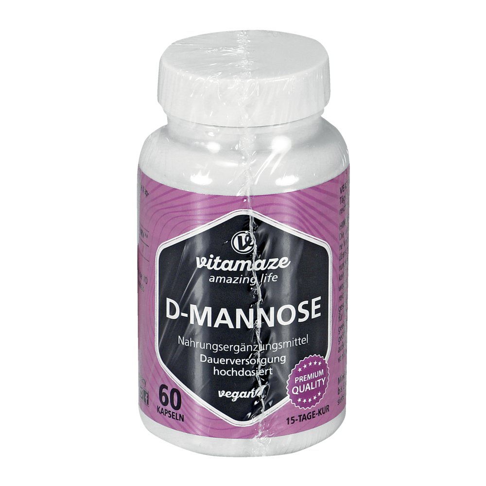 D-MANNOSE HOCHDOSIERT vegan Kapseln