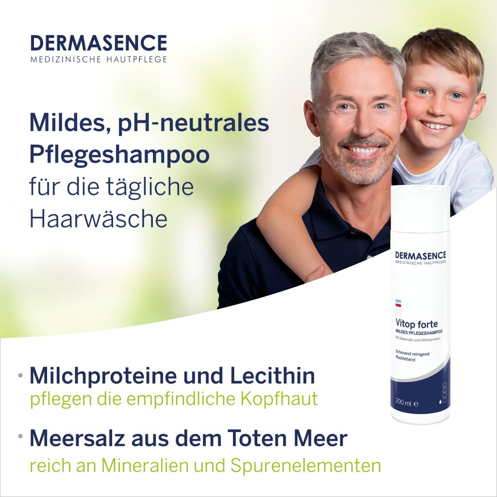 DERMASENCE Vitop forte Mildes Pflegeshampoo, 200 ml