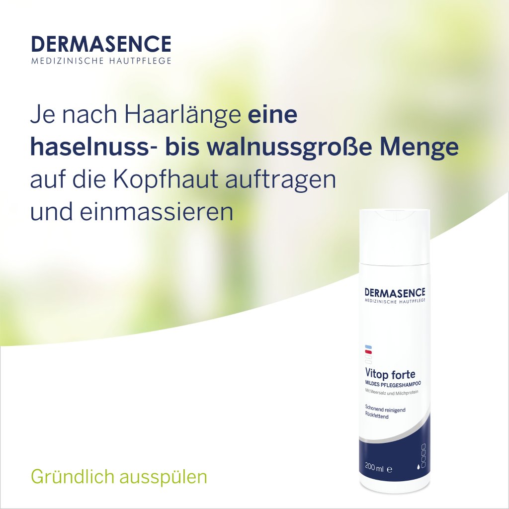 DERMASENCE Vitop forte Mildes Pflegeshampoo, 200 ml