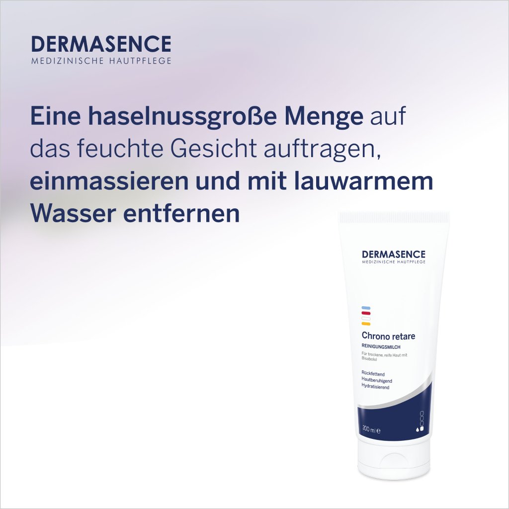DERMASENCE Chrono retare Reinigungsmilch, 200 ml