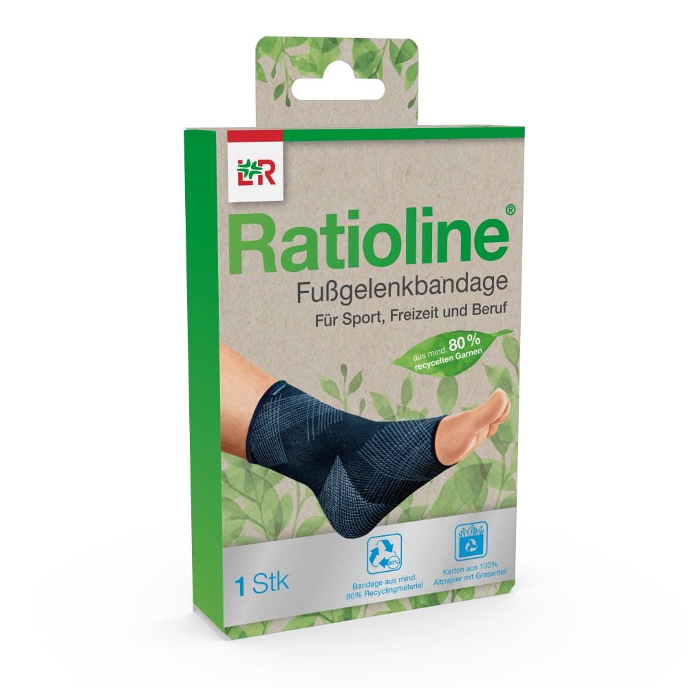 Ratioline Fußgelenkbandage Gr M