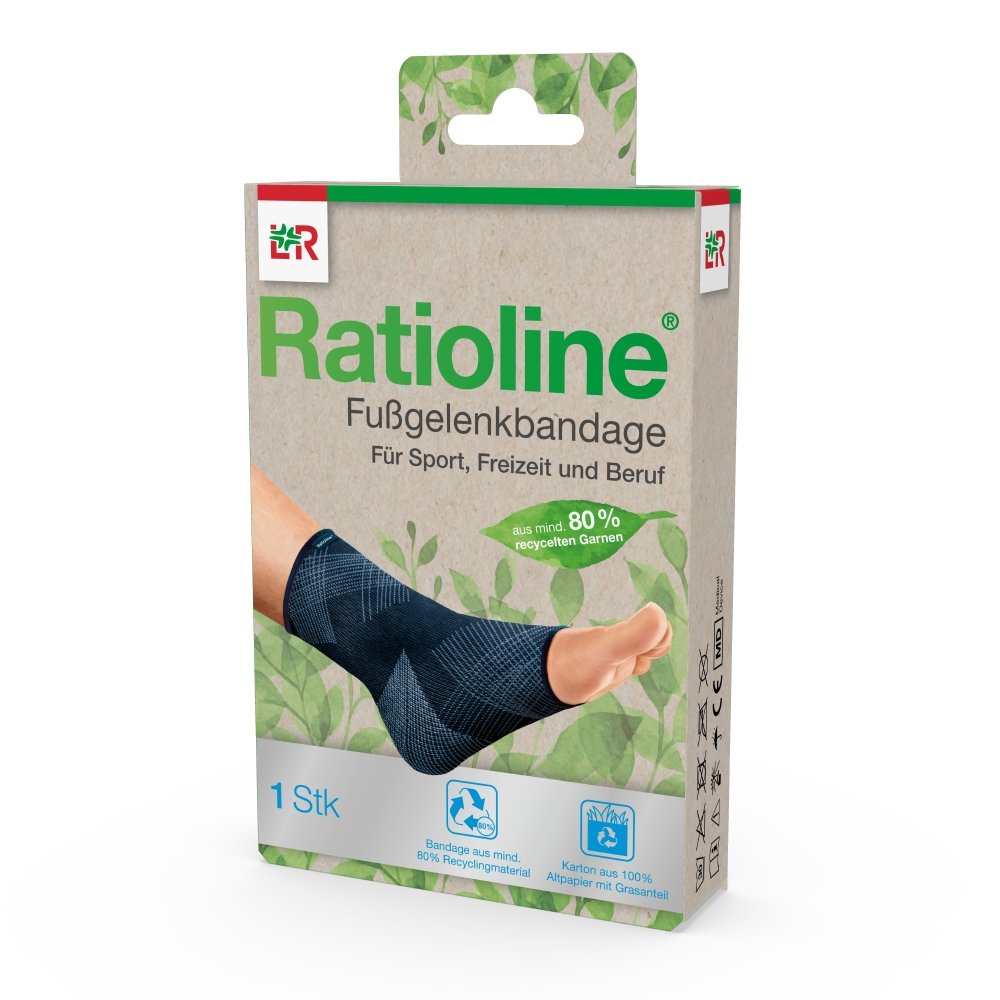 Ratioline Fußgelenkbandage Gr M