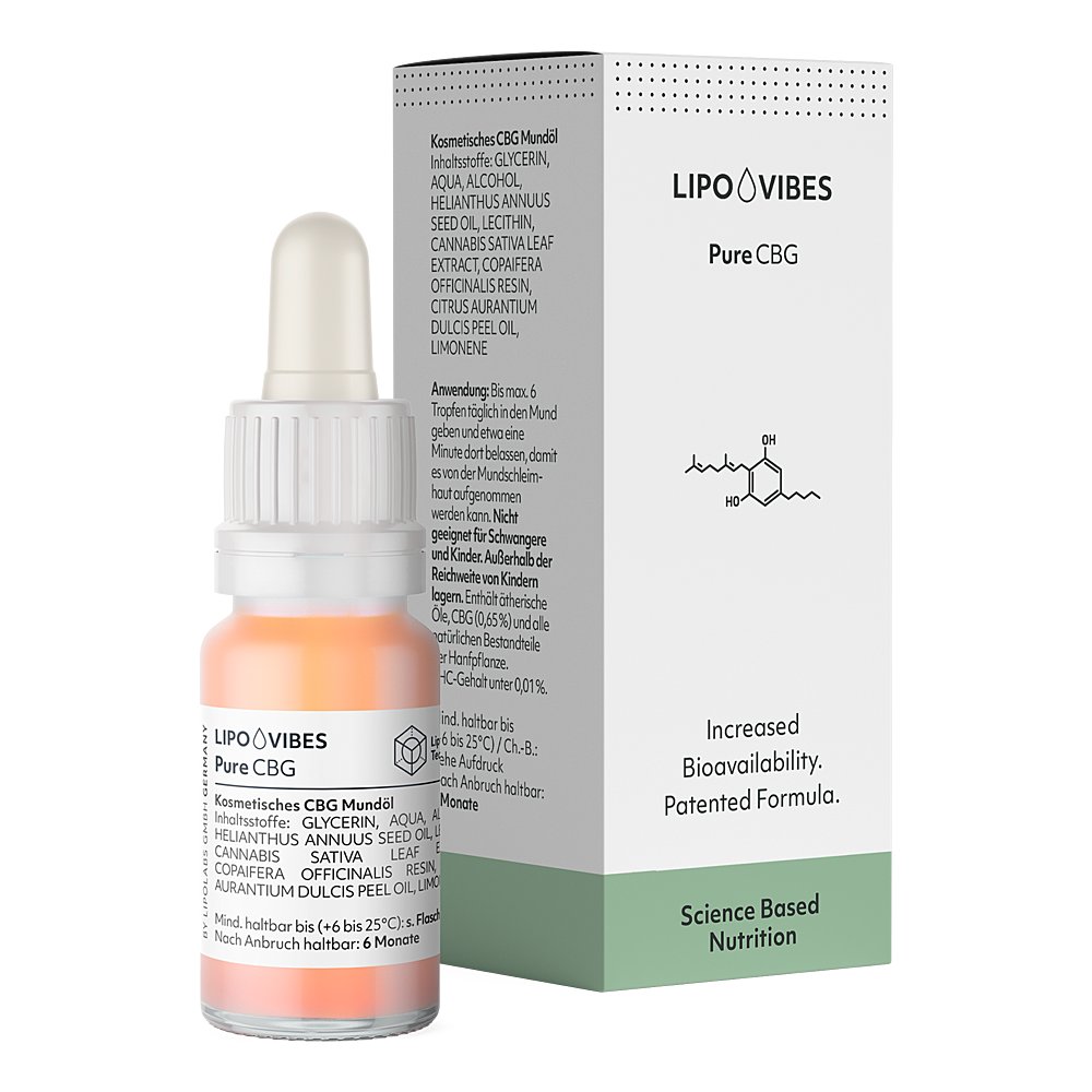 LIPOVIBES Pure CBG Mundöl