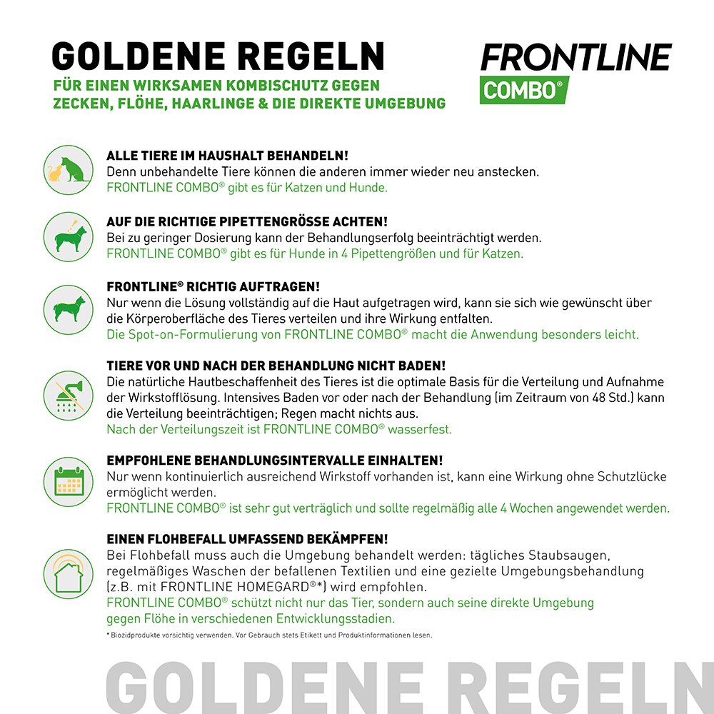 Frontline Combo Floh- und Zeckenschutz f. Katzen 6 Pip.