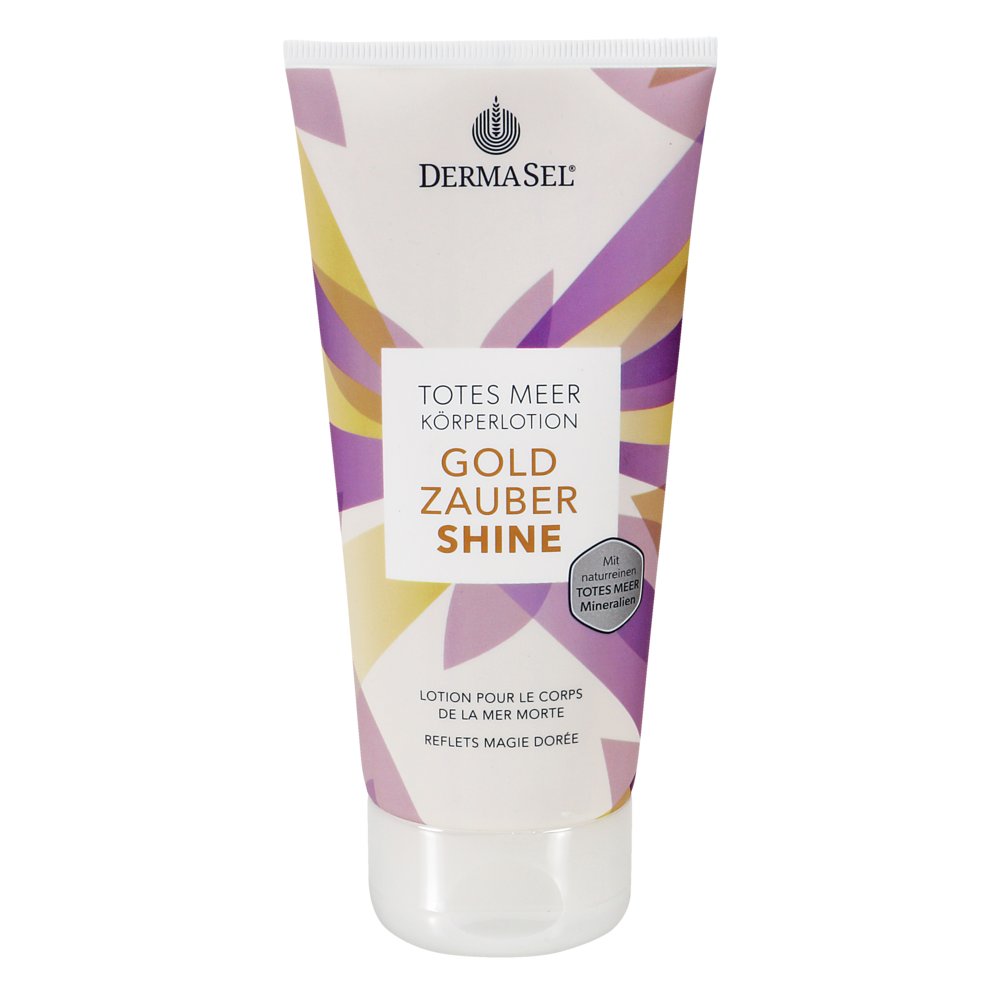 DERMASEL Totes Meer Körperlotion Gold Zauber Shine