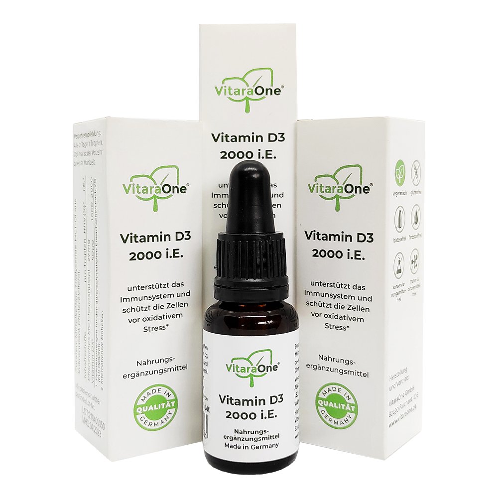 VITAMIN D3 2.000 I.E. vegan hochdos.i.3er Set TEI