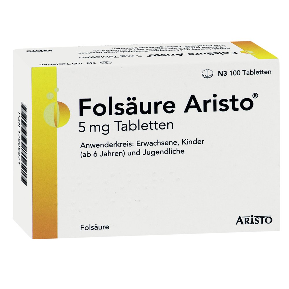 FOLSÄURE ARISTO 5 mg Tabletten