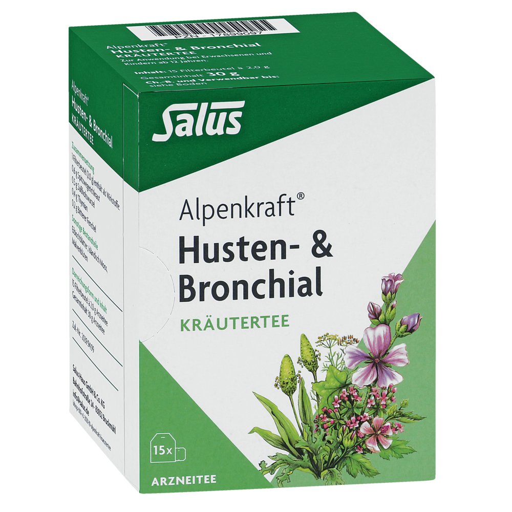 ALPENKRAFT Husten-&Bronchial Kräutertee Salus Fbtl