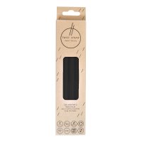 MEHRWEG-TRINKHALME Silikon 10 mm/19 cm schwarz