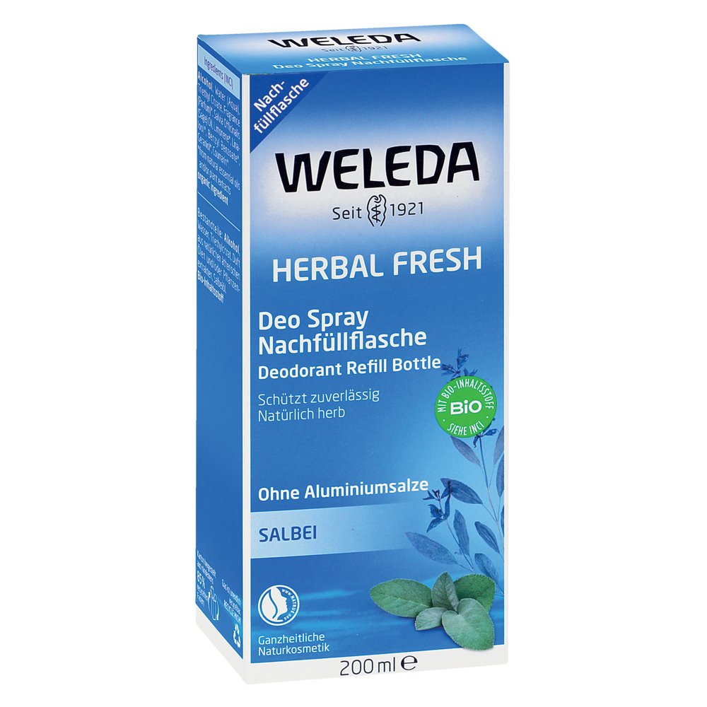 WELEDA Herbal Fresh Deo Spray Salbei Nachfüllfla.