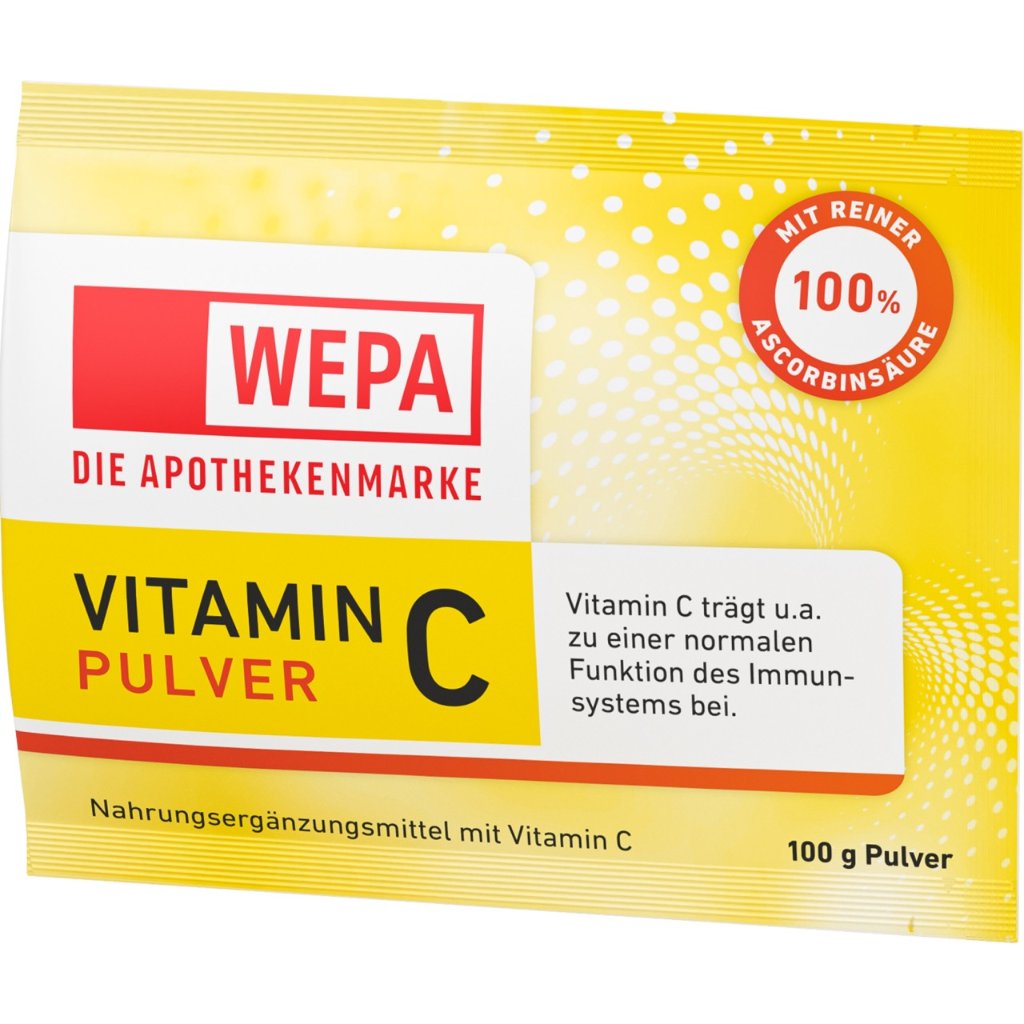 WEPA Vitamin C Pulver, 100 g Nachfüllbeutel