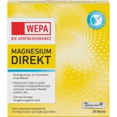 WEPA Magnesium Direkt Sticks, 20er Pack.