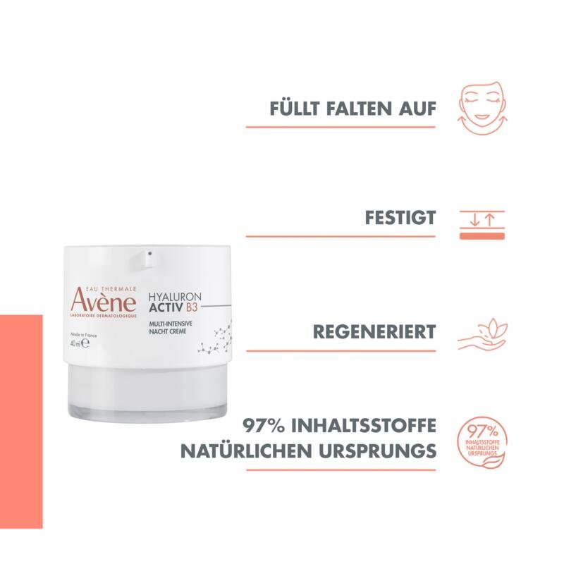 Avène HYALURON ACTIV B3 Multi–Intensive Nachtcreme