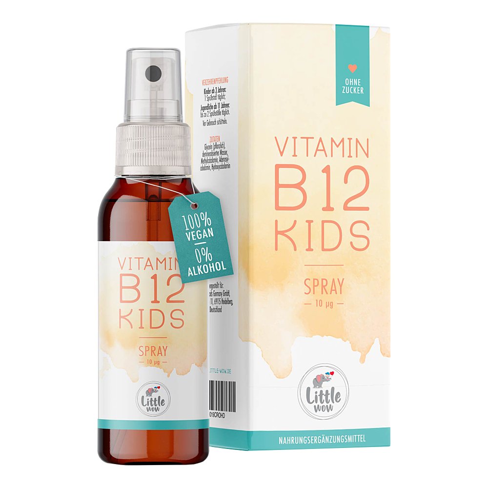 LITTLE Wow Vitamin B12 Kids Mundspray Kinder vegan
