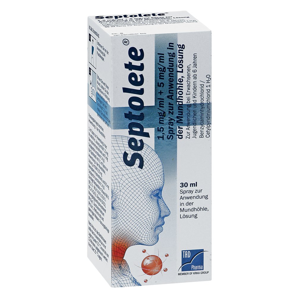 SEPTOLETE 1,5mg/ml + 5mg/ml Spr.z.Anw.i.d.Mundhö.