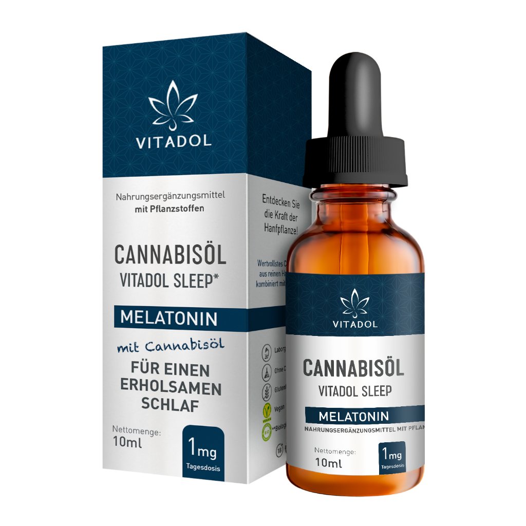 MELATONIN 10ml/25mg Cannabisöl Vitadol Sleep Tro.