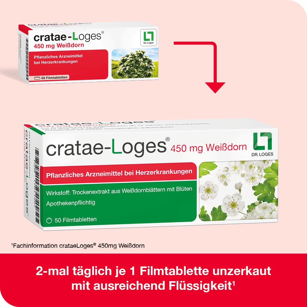 CRATAE-LOGES 450 mg Weißdorn Filmtabletten