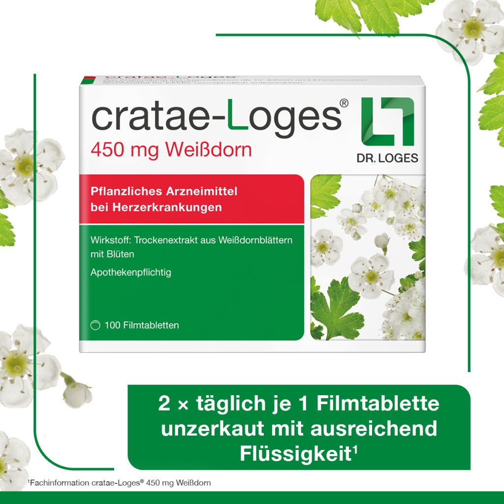 CRATAE-LOGES 450 mg Weißdorn Filmtabletten