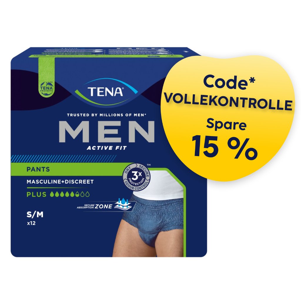 TENA Men Active Fit Pants Plus | Inkontinenzunterwäsche