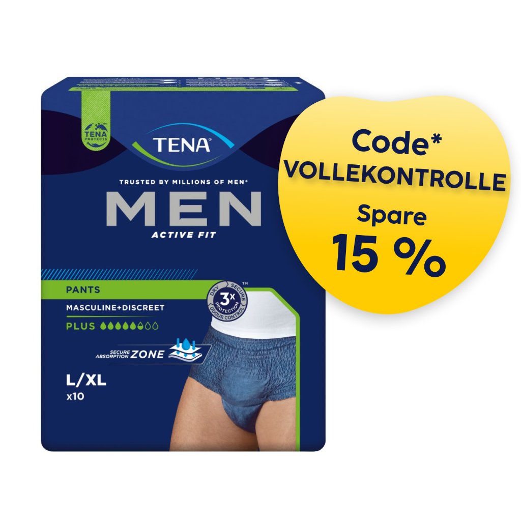 TENA Men Active Fit Pants Plus | Inkontinenzunterwäsche