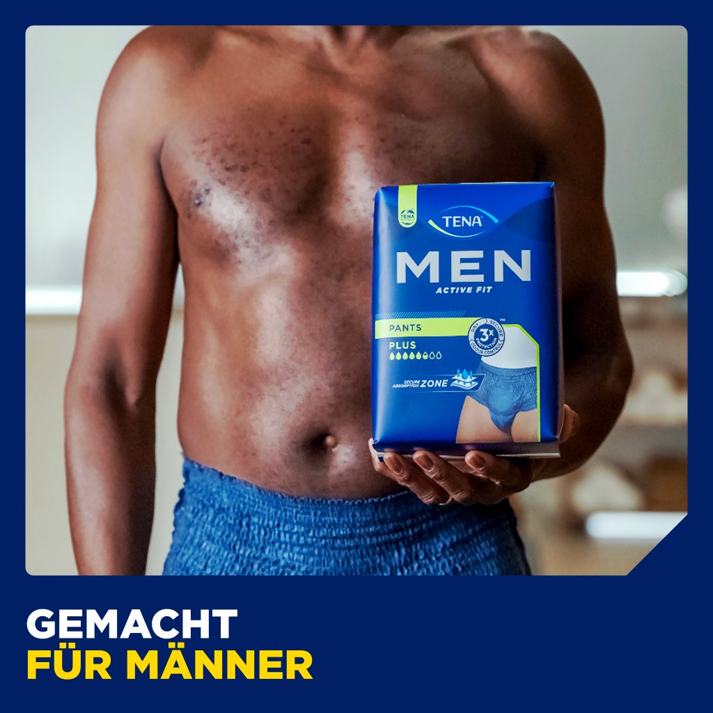 TENA Men Active Fit Pants Plus | Inkontinenzunterwäsche