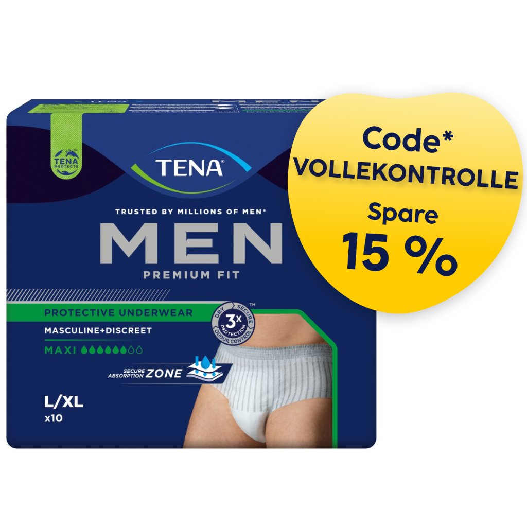 TENA Men Premium Fit Protective Underwear Maxi | Inkontinenzunterwäsche