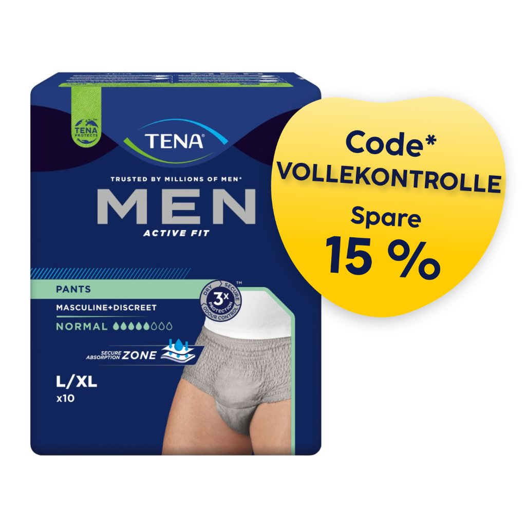 TENA Men Active Fit Pants Normal | Inkontinenzunterwäsche
