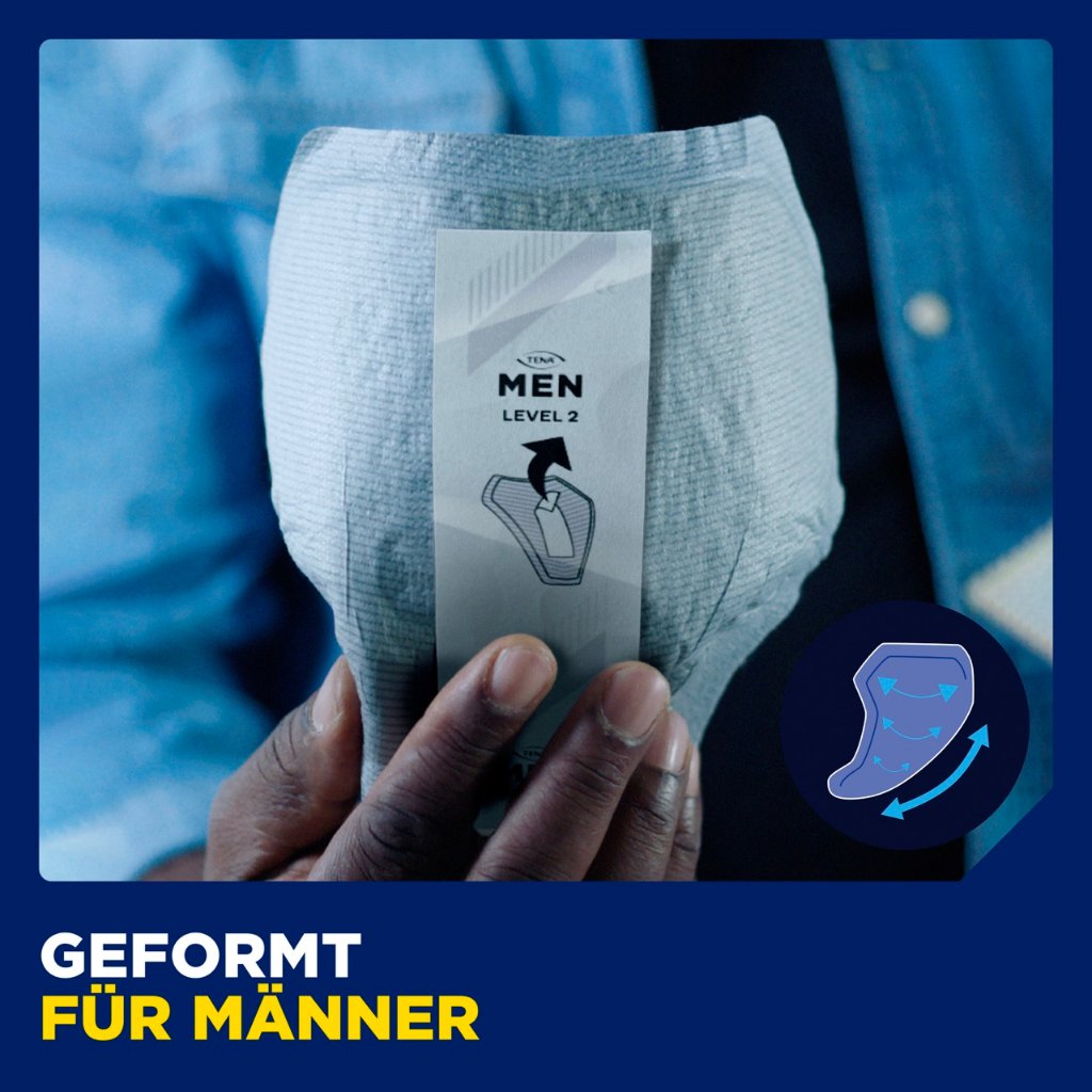 TENA Men Active Fit Absorbierende Protektoren Level 1 | Inkontinenzeinlage
