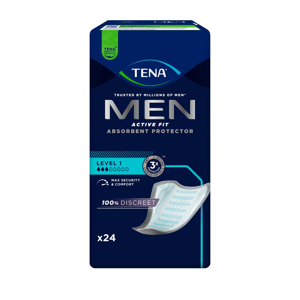 TENA Men Active Fit Absorbierende Protektoren Level 1 | Inkontinenzeinlage