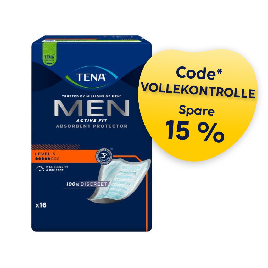 TENA Men Active Fit Absorbierende Protektoren Level 3  | Inkontinenzeinlage