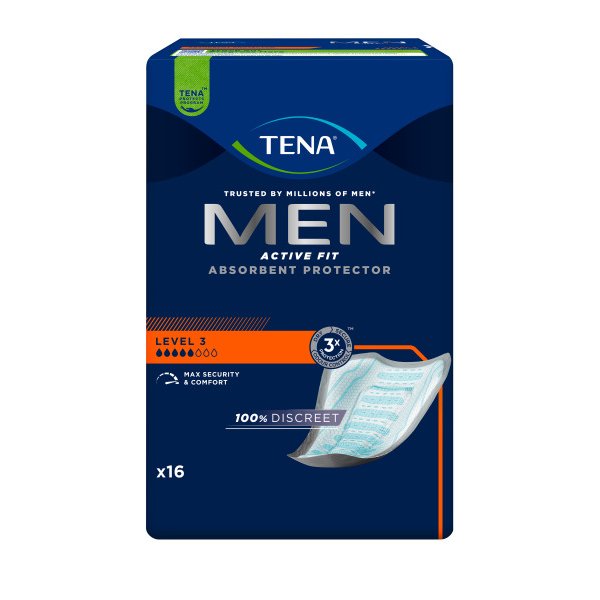 TENA Men Active Fit Absorbierende Protektoren Level 3  | Inkontinenzeinlage