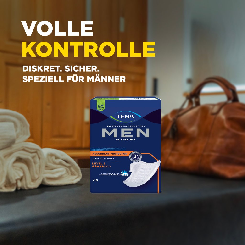 TENA Men Active Fit Absorbierende Protektoren Level 3  | Inkontinenzeinlage